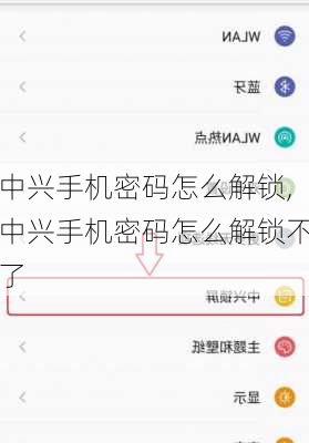 中兴手机密码怎么解锁,中兴手机密码怎么解锁不了