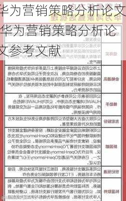 华为营销策略分析论文,华为营销策略分析论文参考文献