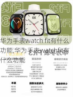 华为手表watch fit有什么功能,华为手表watchfit有什么功能