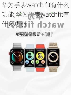 华为手表watch fit有什么功能,华为手表watchfit有什么功能