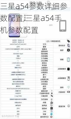 三星a54参数详细参数配置,三星a54手机参数配置