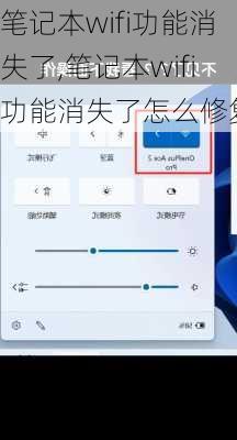笔记本wifi功能消失了,笔记本wifi功能消失了怎么修复