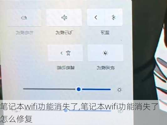 笔记本wifi功能消失了,笔记本wifi功能消失了怎么修复