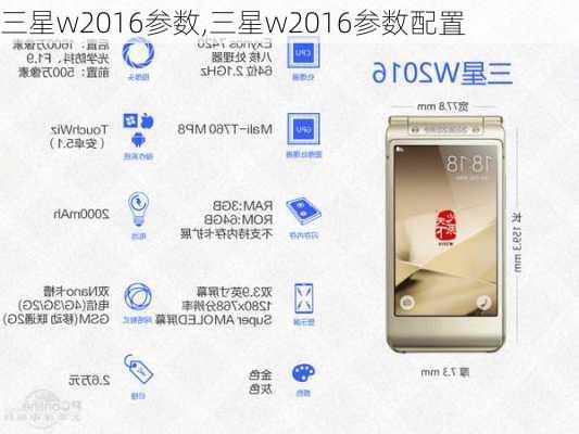 三星w2016参数,三星w2016参数配置