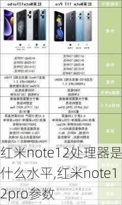 红米note12处理器是什么水平,红米note12pro参数