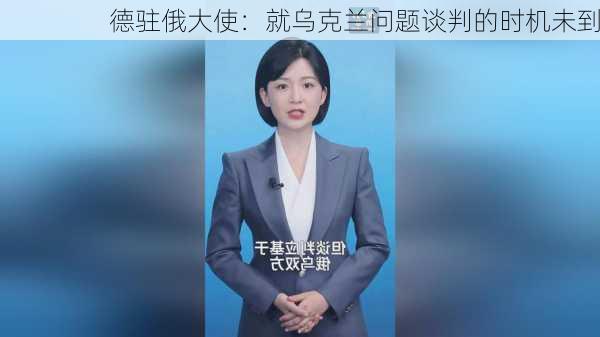 德驻俄大使：就乌克兰问题谈判的时机未到