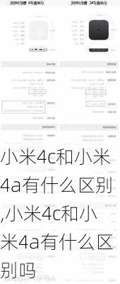 小米4c和小米4a有什么区别,小米4c和小米4a有什么区别吗
