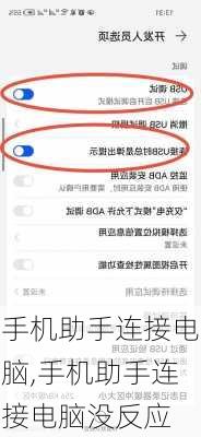 手机助手连接电脑,手机助手连接电脑没反应