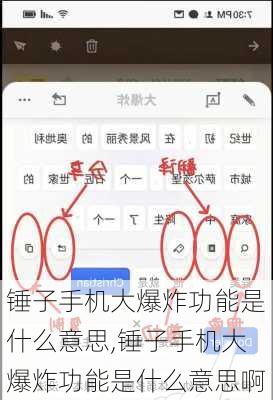 锤子手机大爆炸功能是什么意思,锤子手机大爆炸功能是什么意思啊