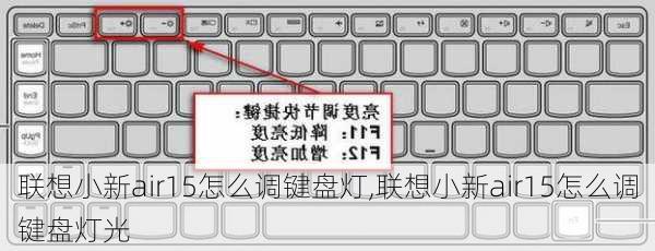 联想小新air15怎么调键盘灯,联想小新air15怎么调键盘灯光