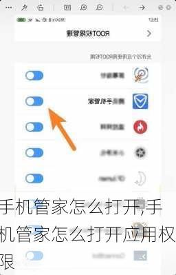 手机管家怎么打开,手机管家怎么打开应用权限