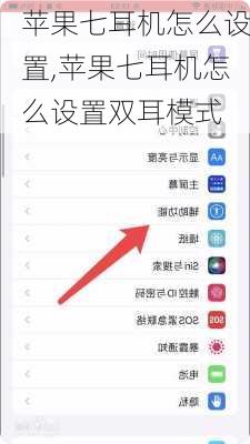 苹果七耳机怎么设置,苹果七耳机怎么设置双耳模式