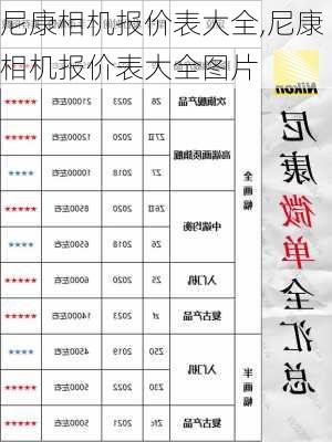 尼康相机报价表大全,尼康相机报价表大全图片