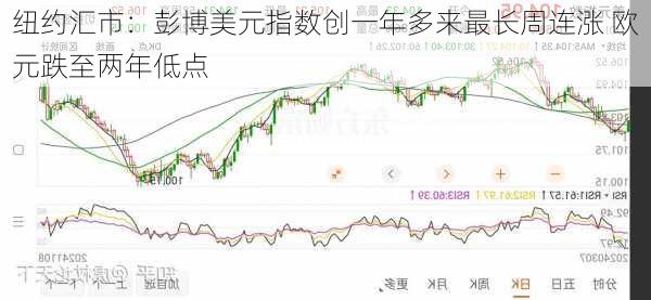 纽约汇市：彭博美元指数创一年多来最长周连涨 欧元跌至两年低点